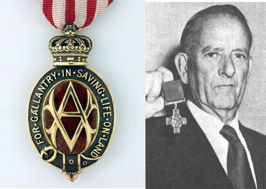 Albert medal McAloney George Cross